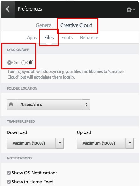 change creative cloud install location