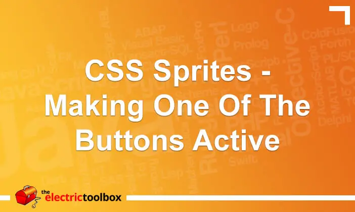 CSS Sprites – making one of the buttons active