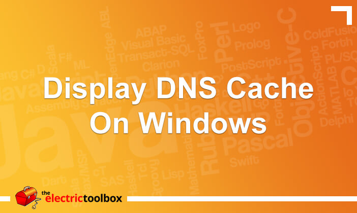 Display DNS cache on Windows