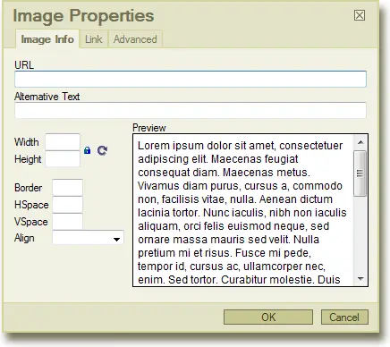 removing the upload tab and browse server button in the fckeditor image properties dialog