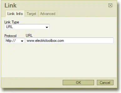 fckeditor insert/edit link after configuration change
