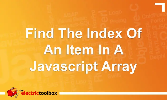 Find the index of an item in a Javascript array