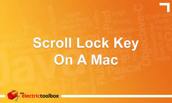 Scroll Lock Key on a Mac