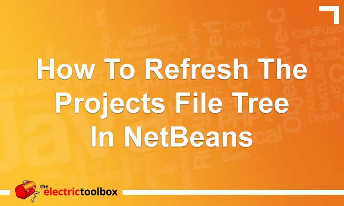 How to refresh the projects file tree in NetBeans