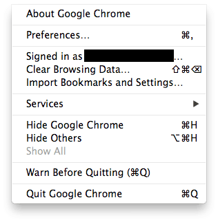 shortcut between tabs on a mac for chrome