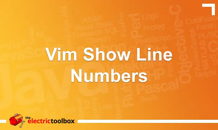 Vim Show Line Numbers