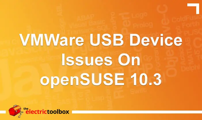 VMWare USB device issues on openSUSE 10.3